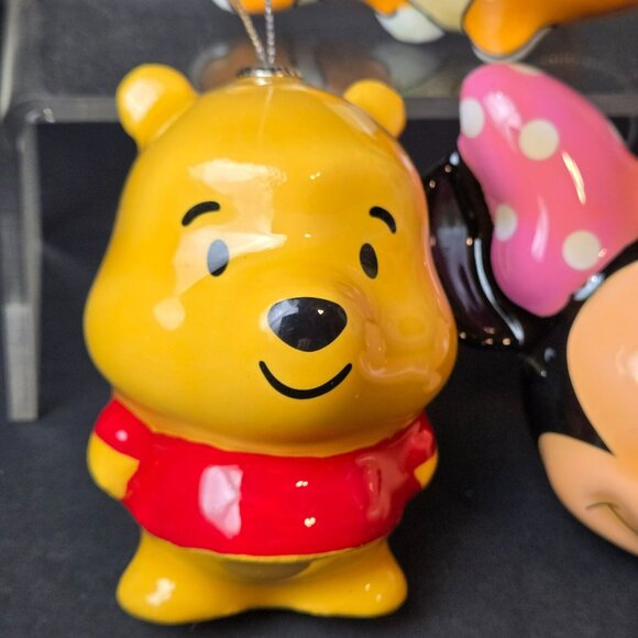 Disney Ornament Lot Minnie Mouse Winnie The Pooh Nemo Set Of 3 Plastic 3.5–4" - Picture 7 of 16
